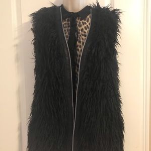 Barneys CoOp faux fur vest🖤🕶